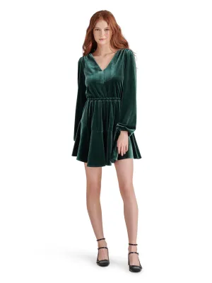 Steve Madden Kara Velvet V-Neck Dress