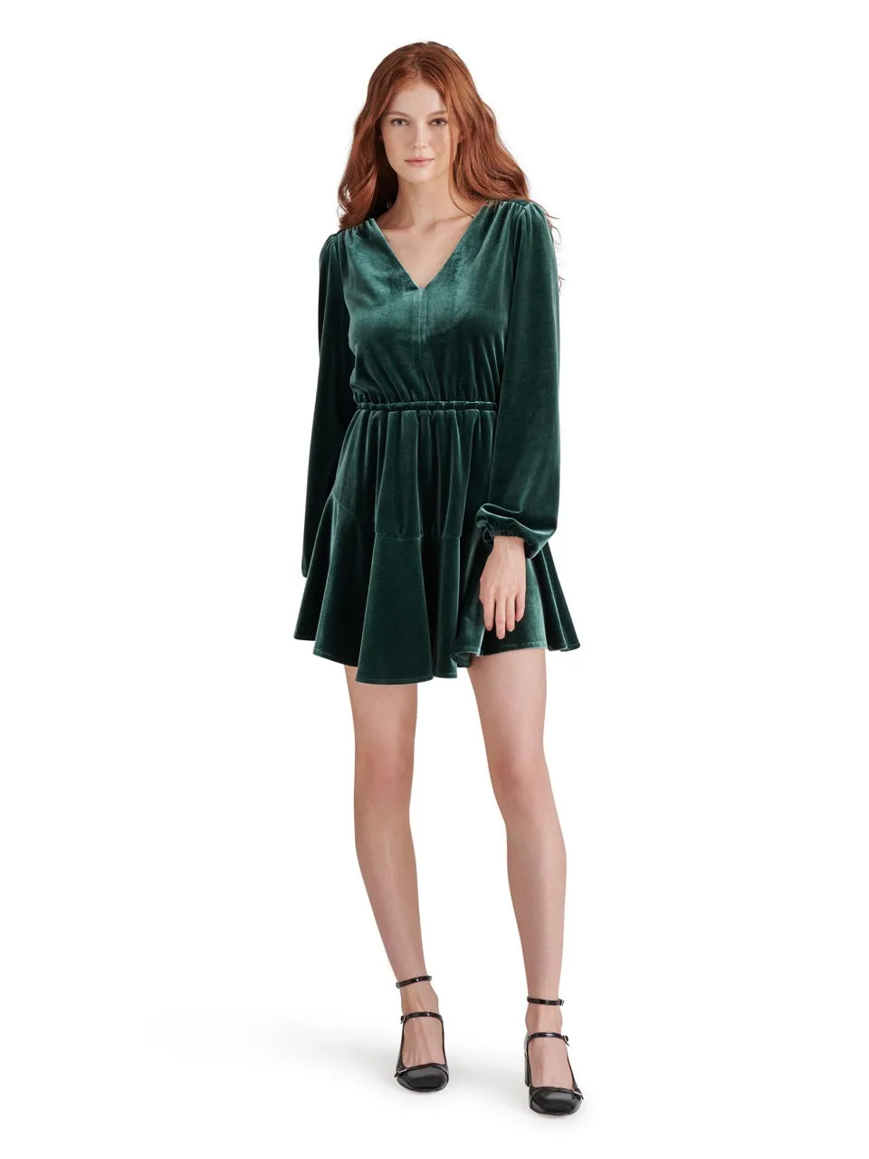 Steve Madden Kara Velvet V-Neck Dress