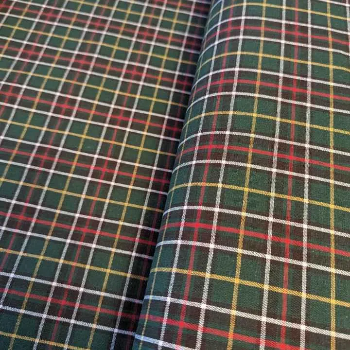 Tartan Cotton Newfoundland Plaid on Green