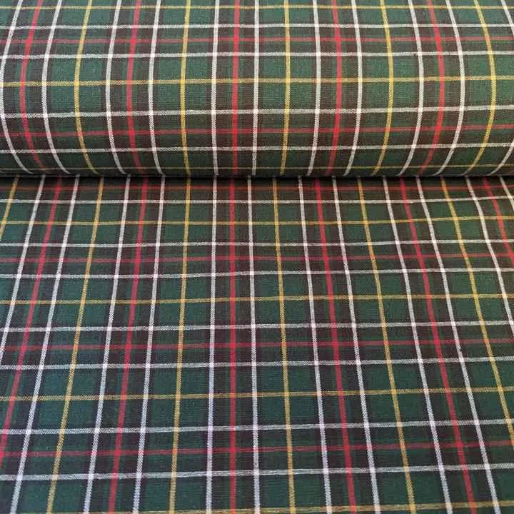 Tartan Cotton Newfoundland Plaid on Green