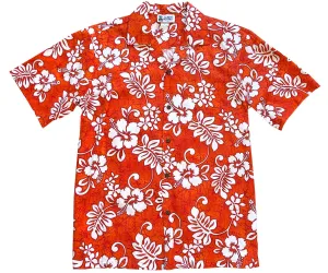 Tropic Flavor Orange Hawaiian Shirt