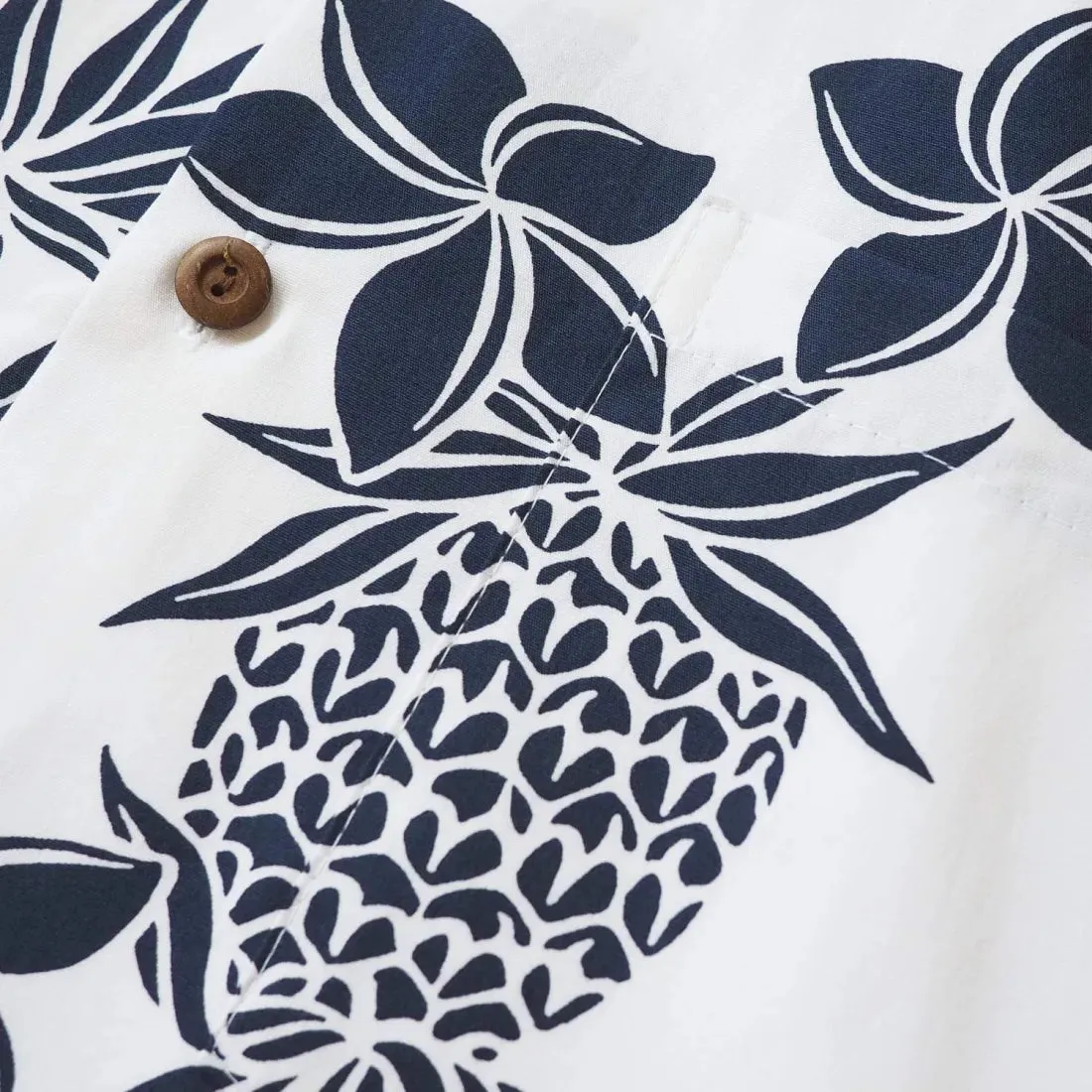 Ukulele Fun White Hawaiian Cotton Shirt