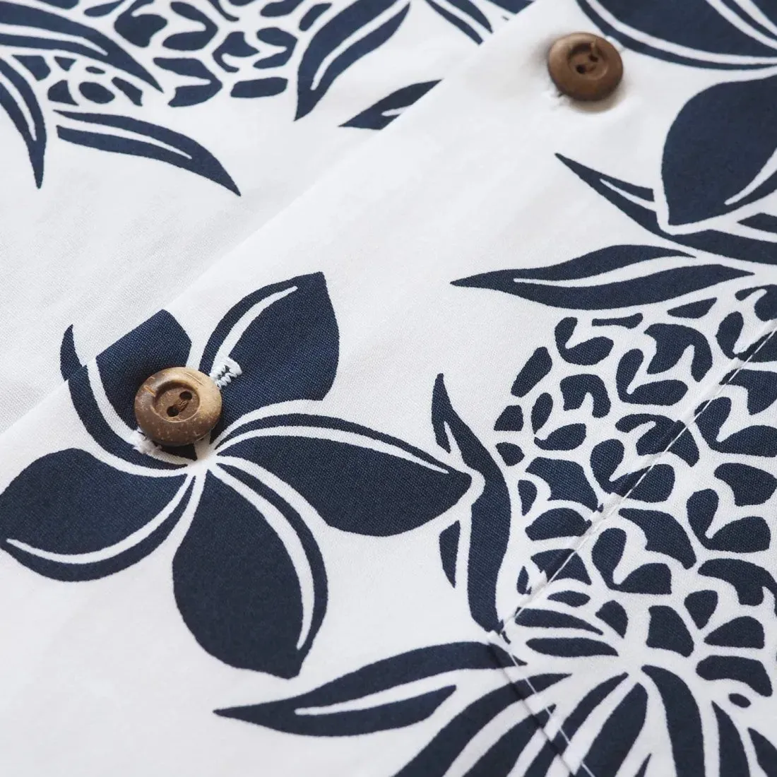 Ukulele Fun White Hawaiian Cotton Shirt