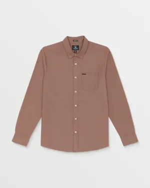 Veeco Oxford Long Sleeve Shirt - Nutmeg