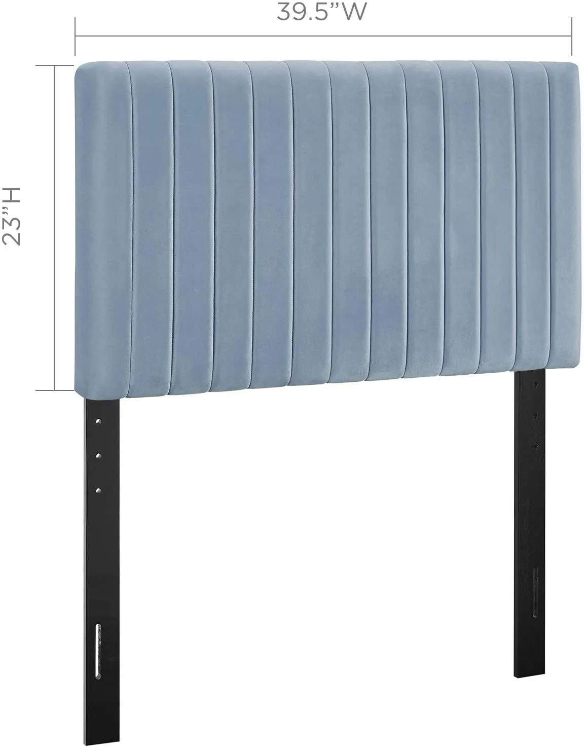 Velvet Light Blue Headboard