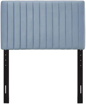 Velvet Light Blue Headboard