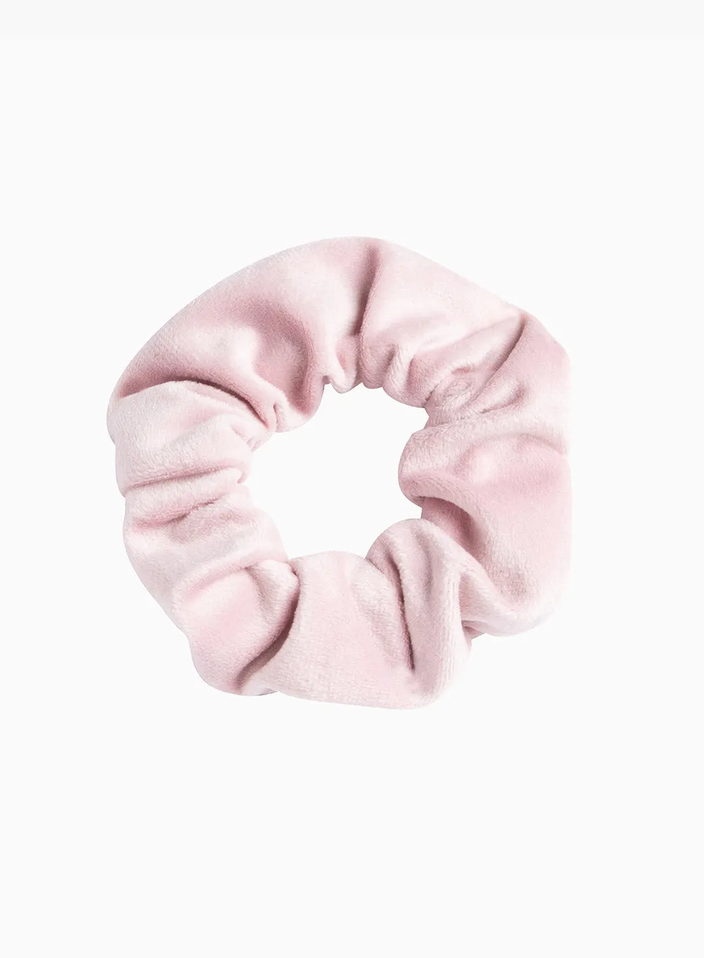 Velvet Scrunchie in Pale Pink