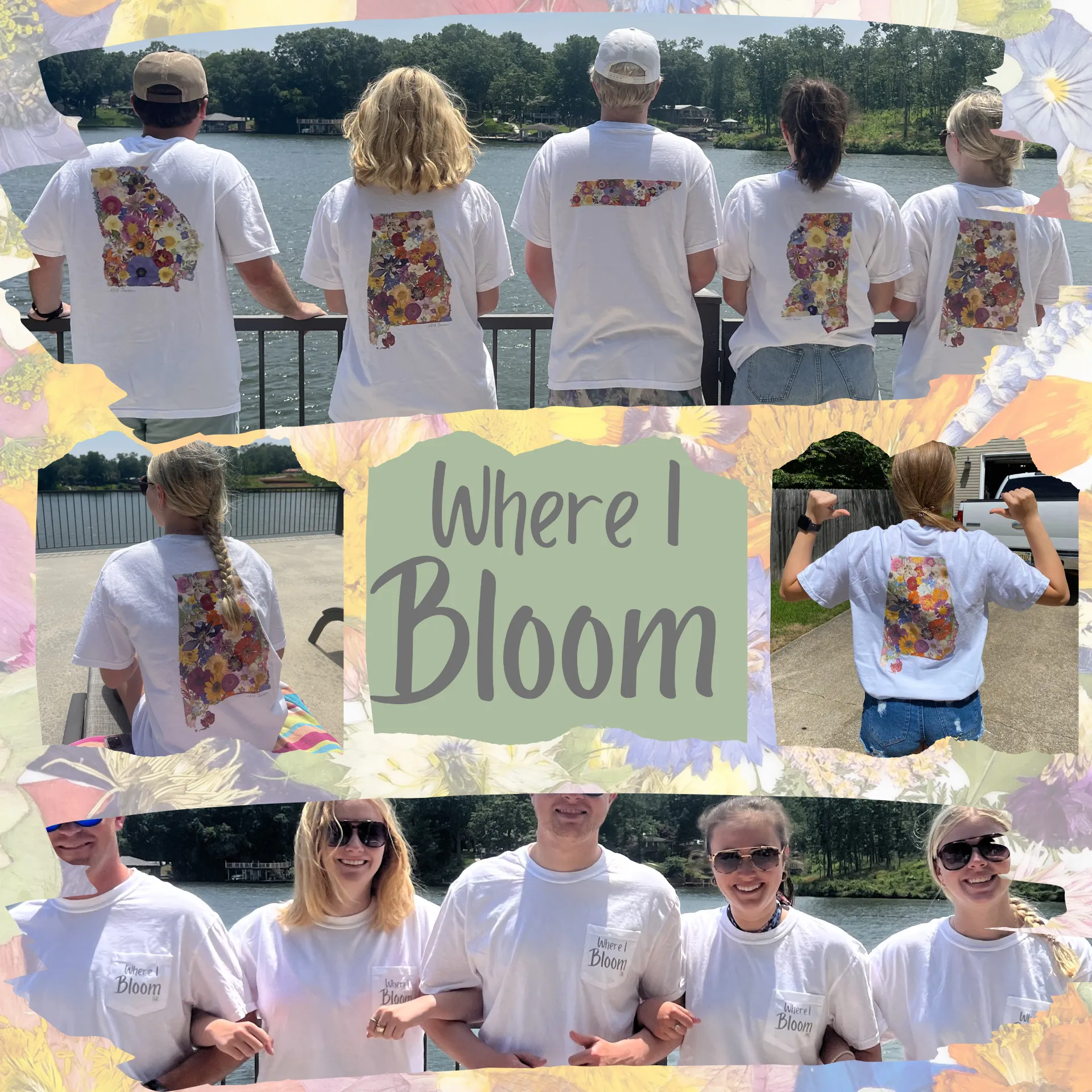 Virginia Themed Comfort Colors Tshirt - "Where I Bloom" Collection