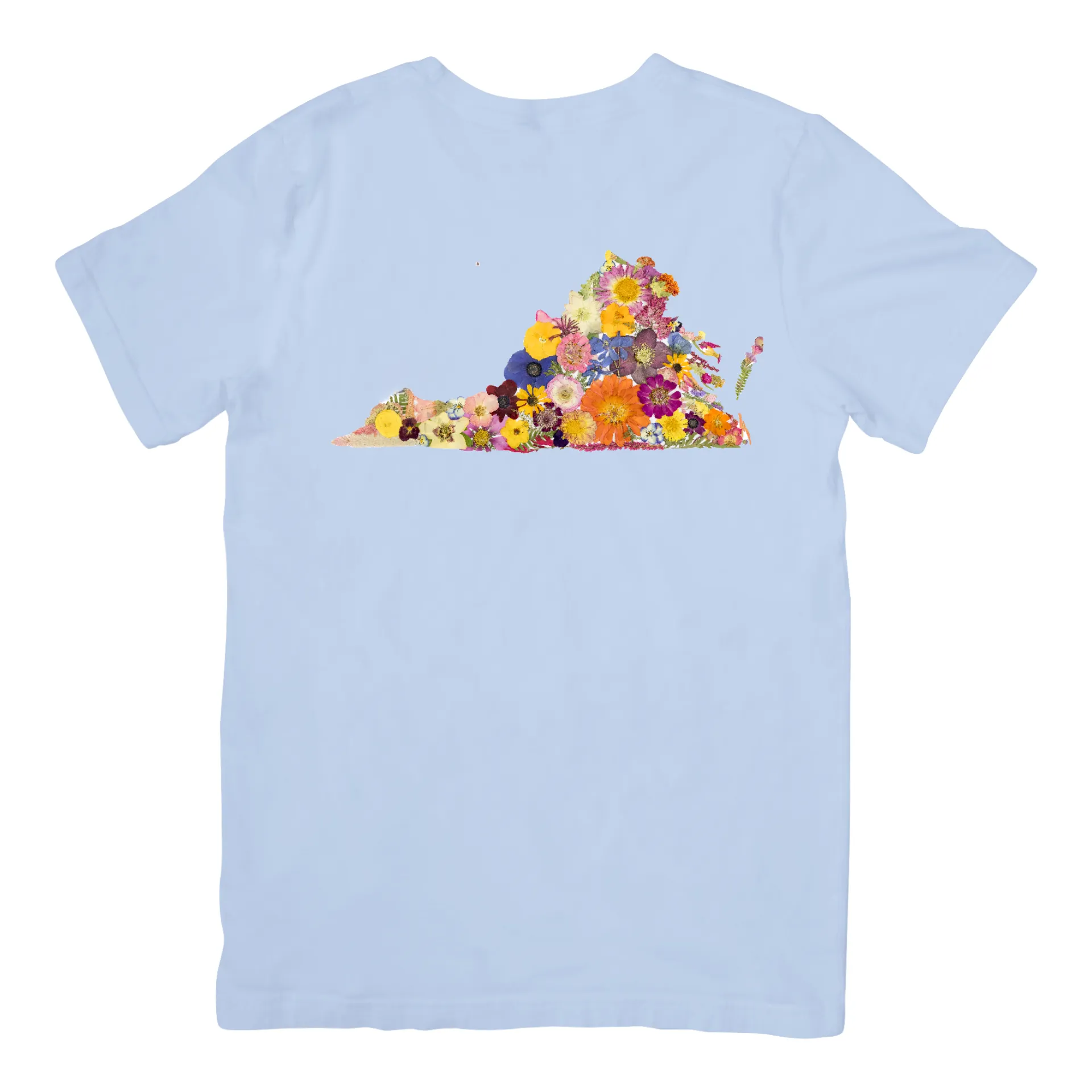 Virginia Themed Comfort Colors Tshirt - "Where I Bloom" Collection