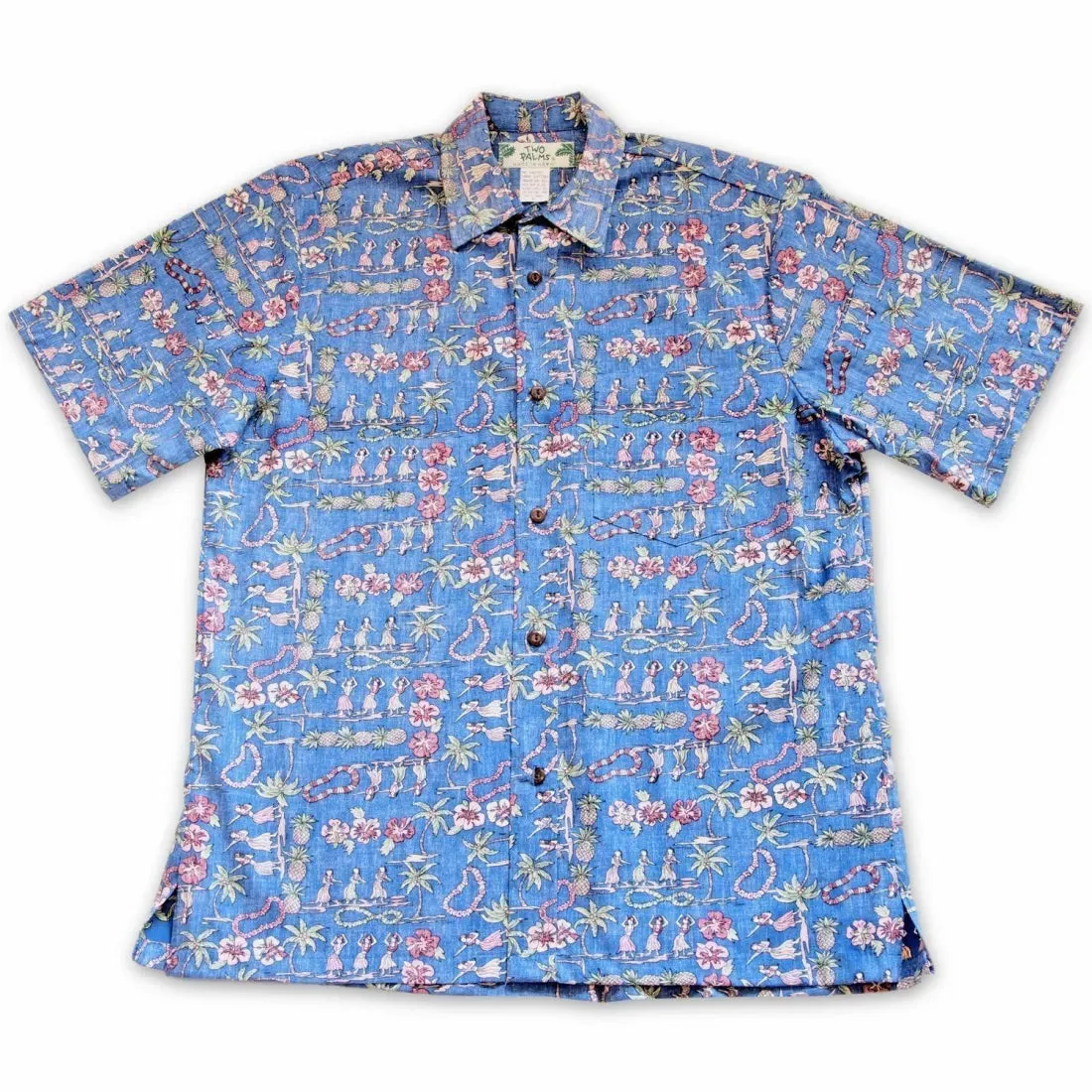 Waikiki Blue Hawaiian REVERSE Shirt