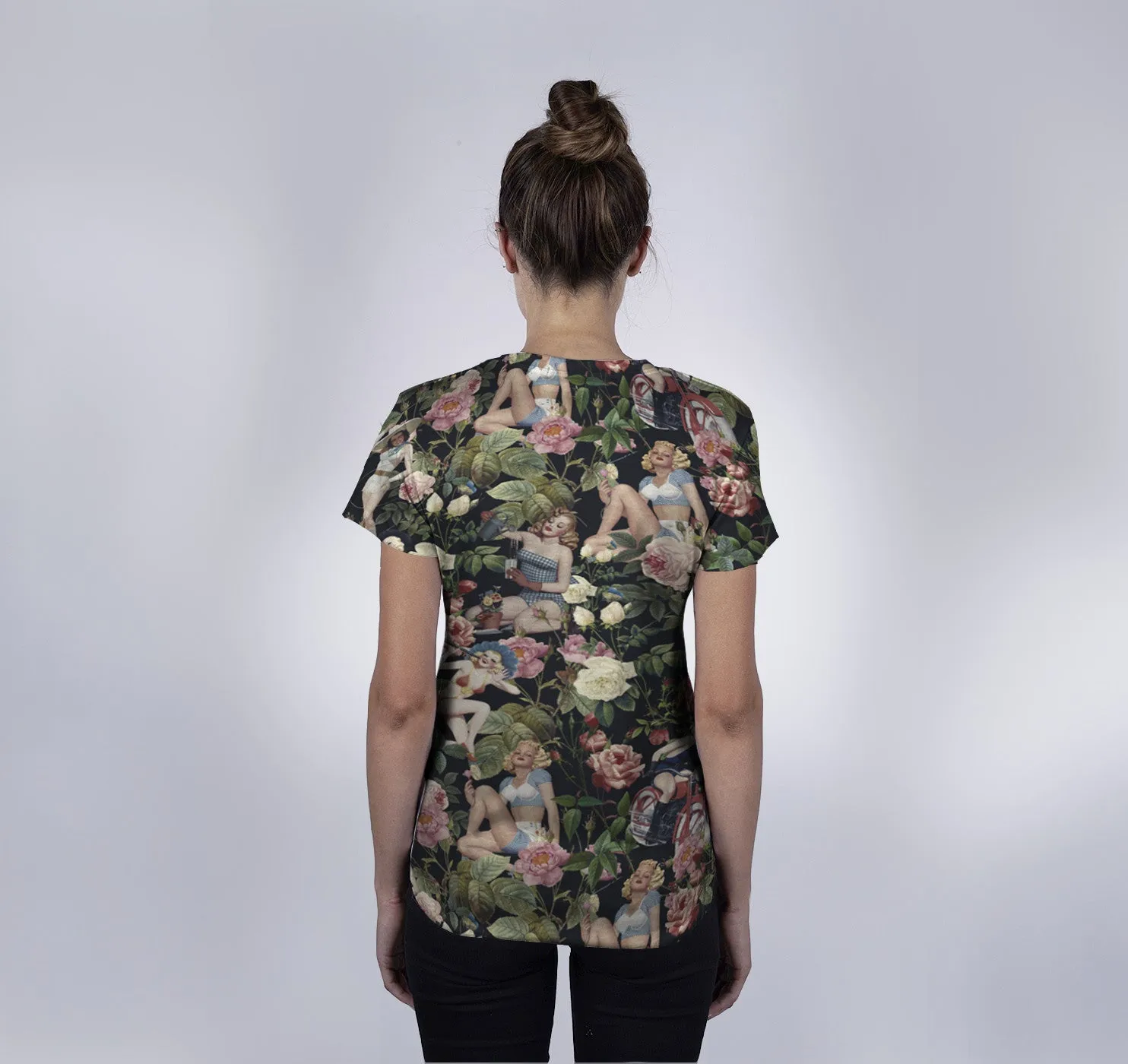 Womens Crew Tee, Pinup Girls