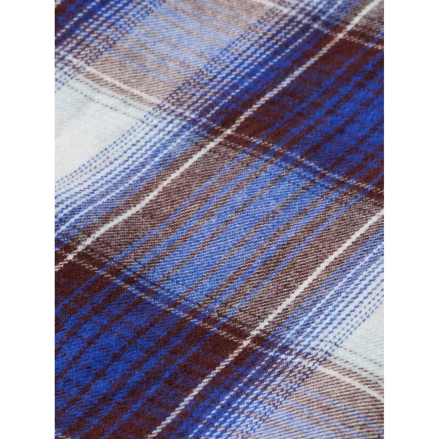 Yarn-Dyed Checked Flannel Shirt - Bonita Blue