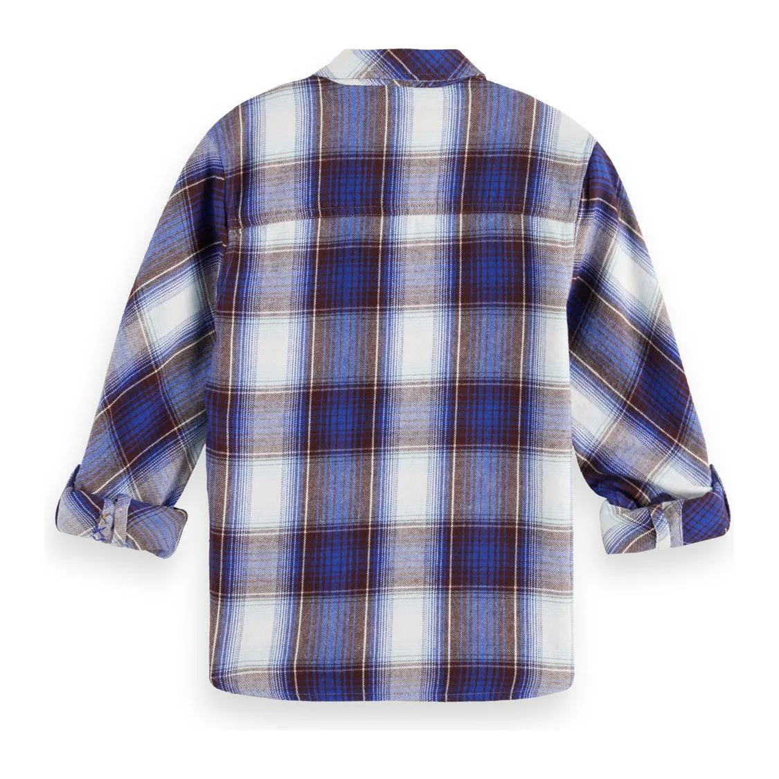 Yarn-Dyed Checked Flannel Shirt - Bonita Blue