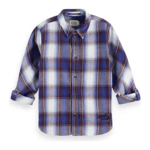 Yarn-Dyed Checked Flannel Shirt - Bonita Blue