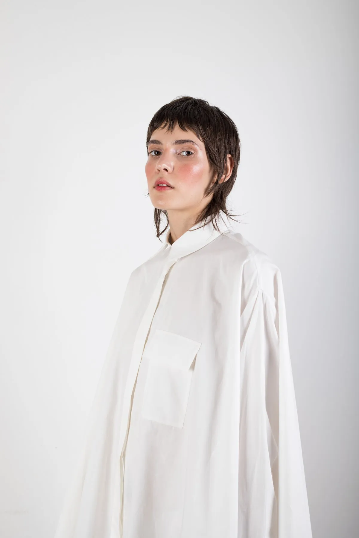 Zero waste white shirt
