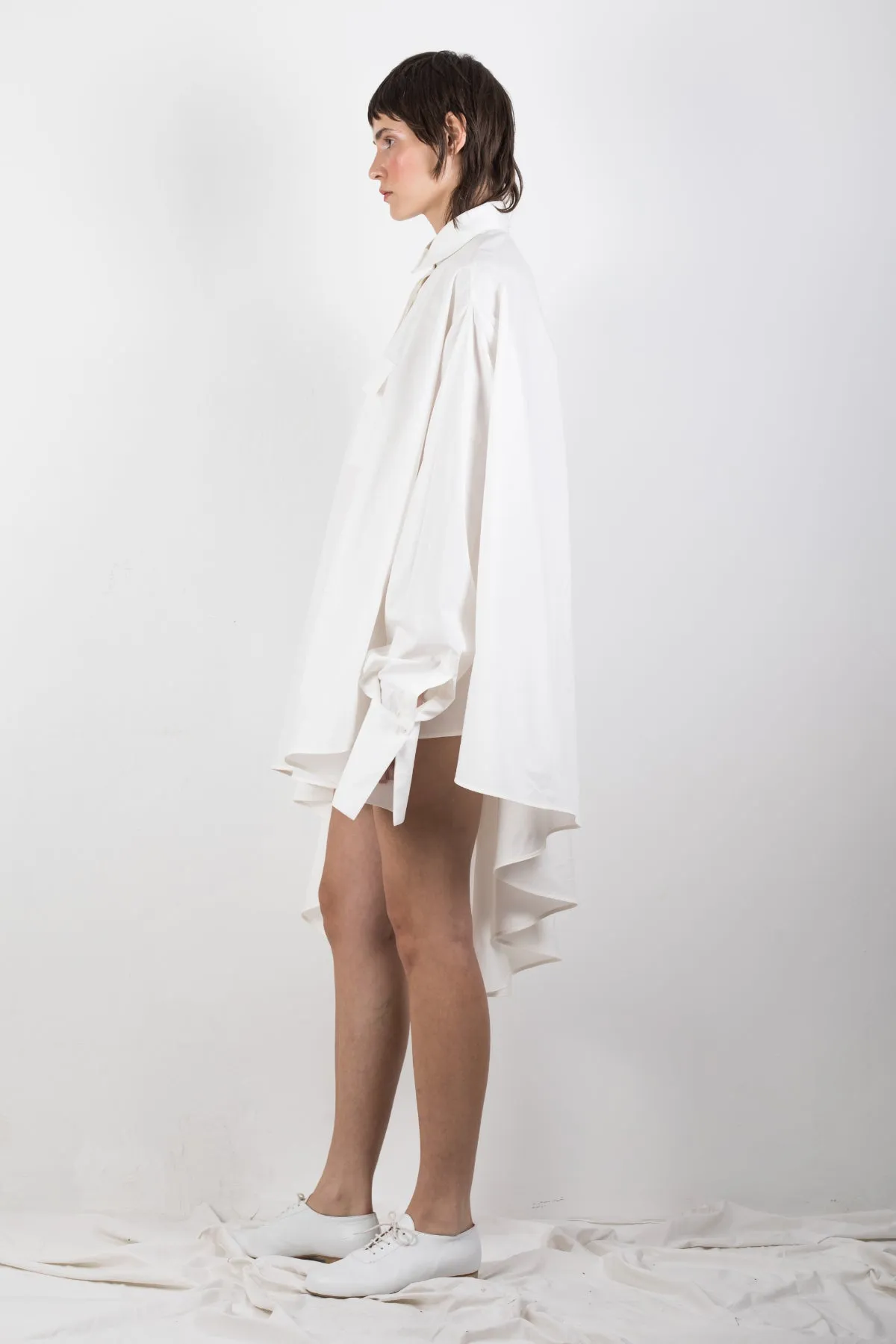 Zero waste white shirt